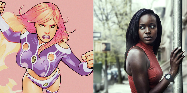 teen titans casts anna diop as starfire