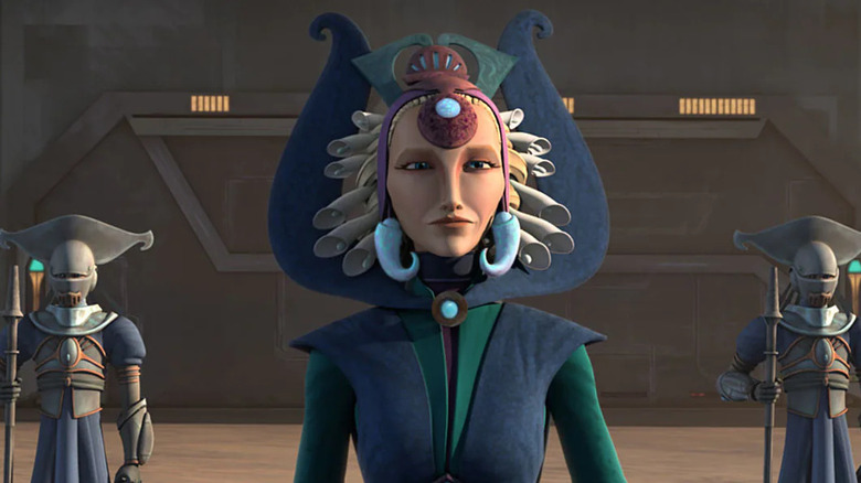 Satine Kryze smiling 