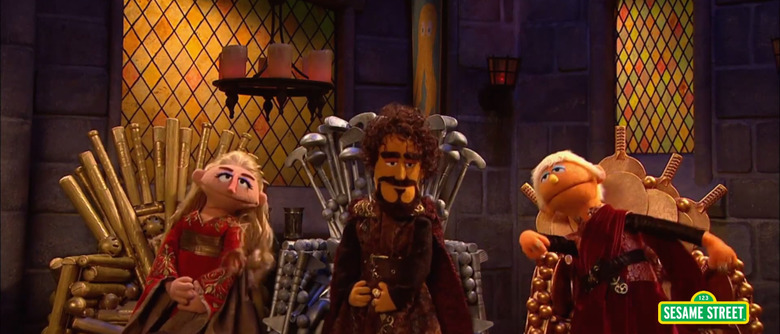 Game of Thrones Sesame Street parody