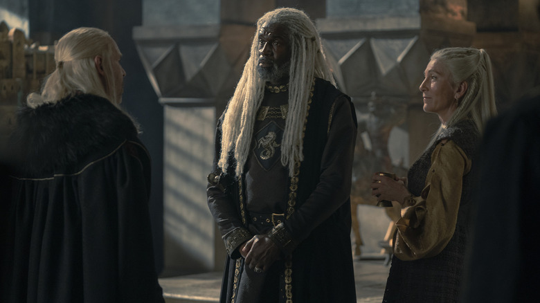 Paddy Considine, Steve Toussaint, and Eve Best in House of the Dragon