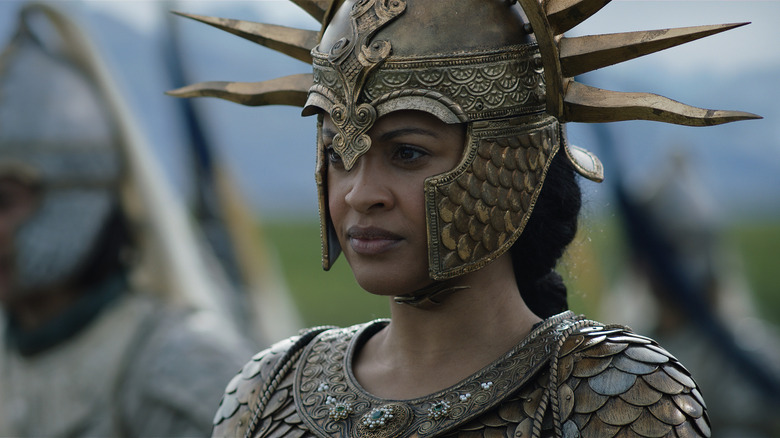 Close up of Tar-Míriel in battle armor