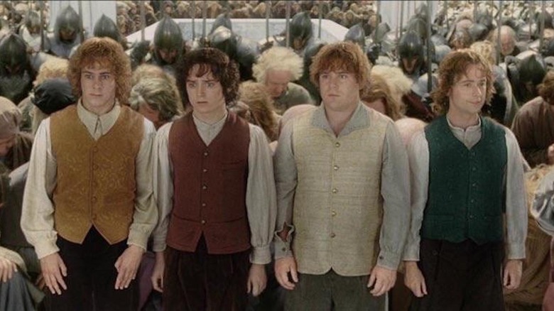 the hobbits are celebrated in Return of the King
