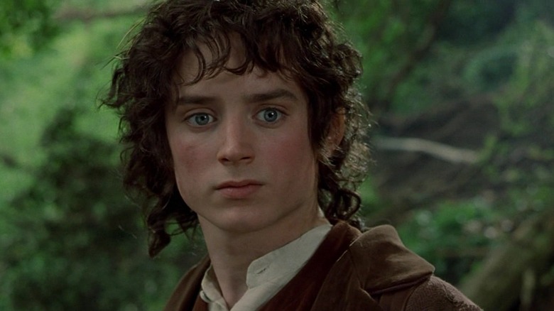Close up of Frodo's face in The Fellowship of the Ring
