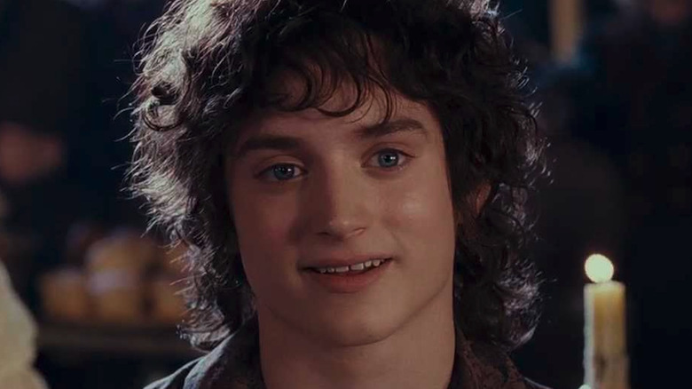 Close up of Frodo's face in The Fellowship of the Ring