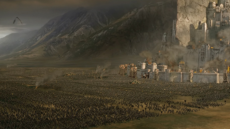 The climactic battle of Lord of the Rings: The Return of the King