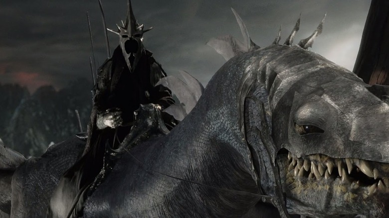 Lawrence Makoare as the Witch-king on top of his flying steed in The Return of the King