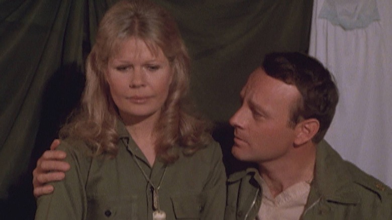 Loretta Swit and Larry Linville on M*A*S*H