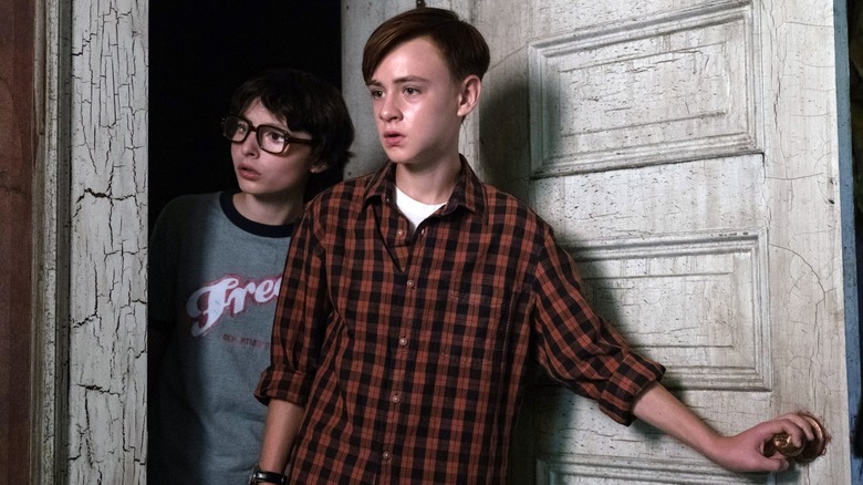 Jaeden Martell and Finn Wolfhard in It
