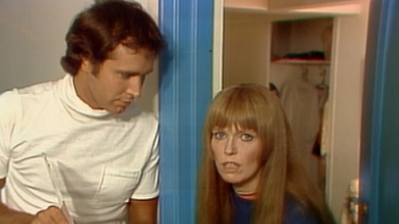 SNL, Chevy Chase getting Lasser to come out of her dressing room