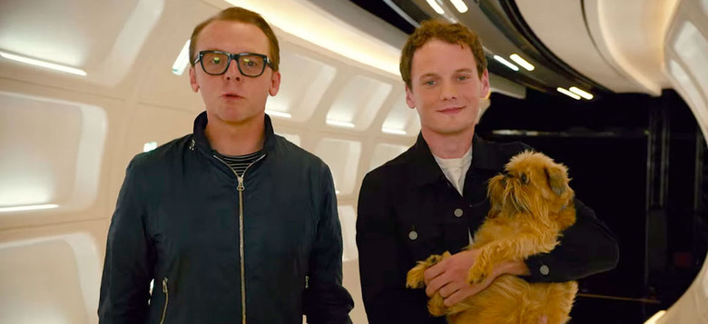 Simon Pegg and Anton Yelchin