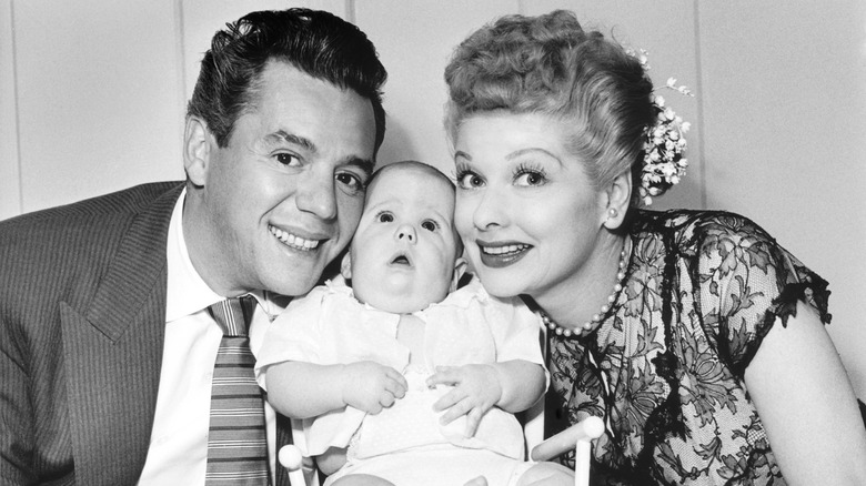 Lucille Ball, Desi Arnaz and Desi Arnaz Jr.