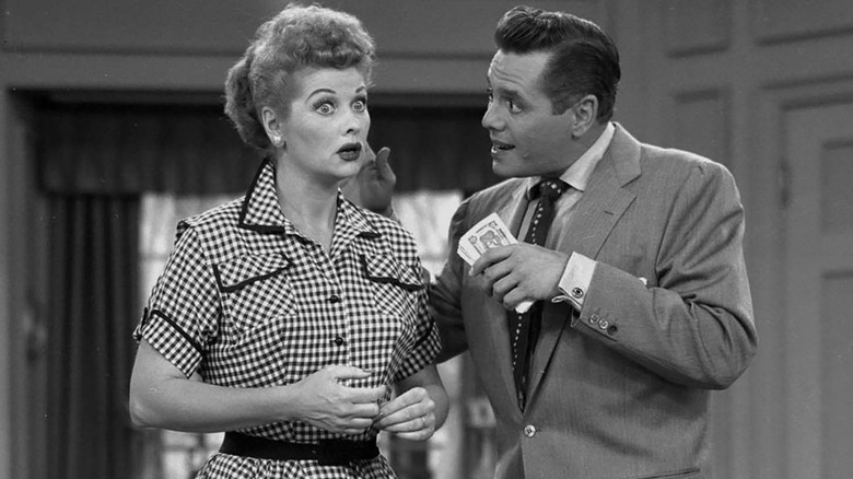 lucille ball and desi arnaz in 'i love lucy'