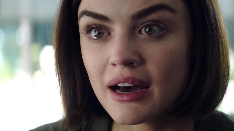 Olivia looking scared with tears in her eyes in Truth or Dare