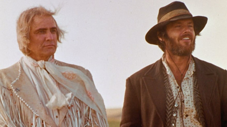 Marlon Brando and Jack Nicholson in The Missouri Breaks