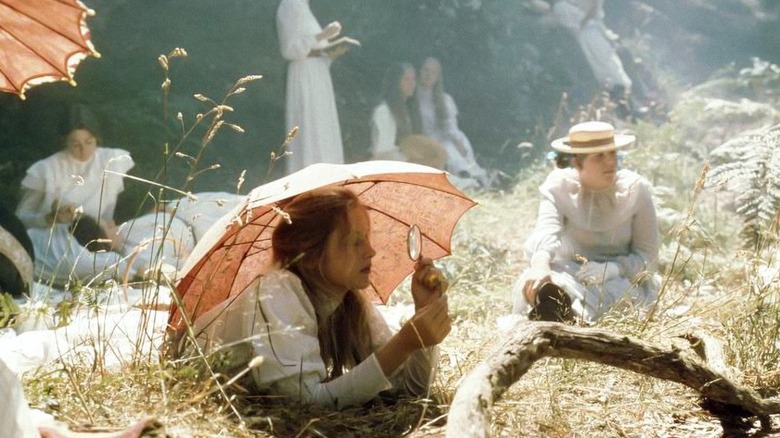 The girls of Appleyard College laze around in Picnic at Hanging Rock