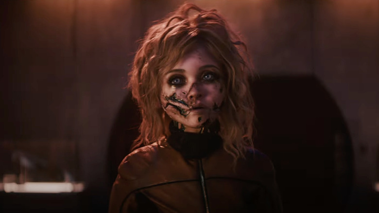 M3GAN looking a hot mess in M3GAN 2.0