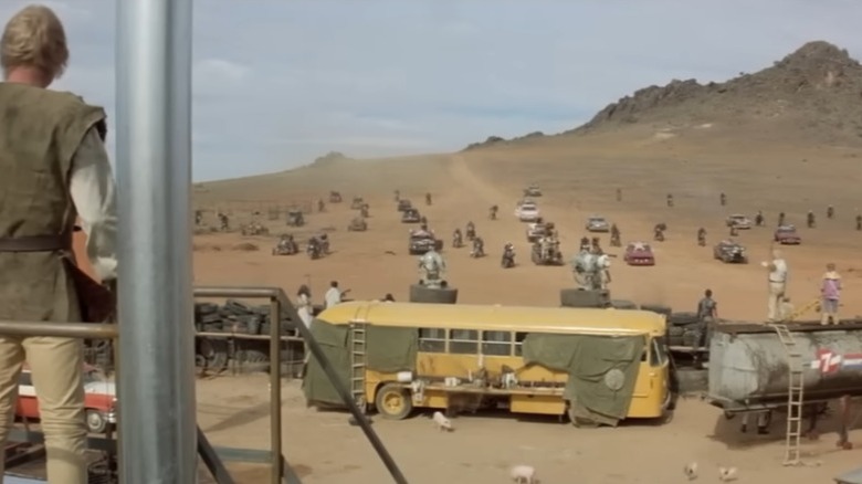 Mad Max 2 standing on a platform