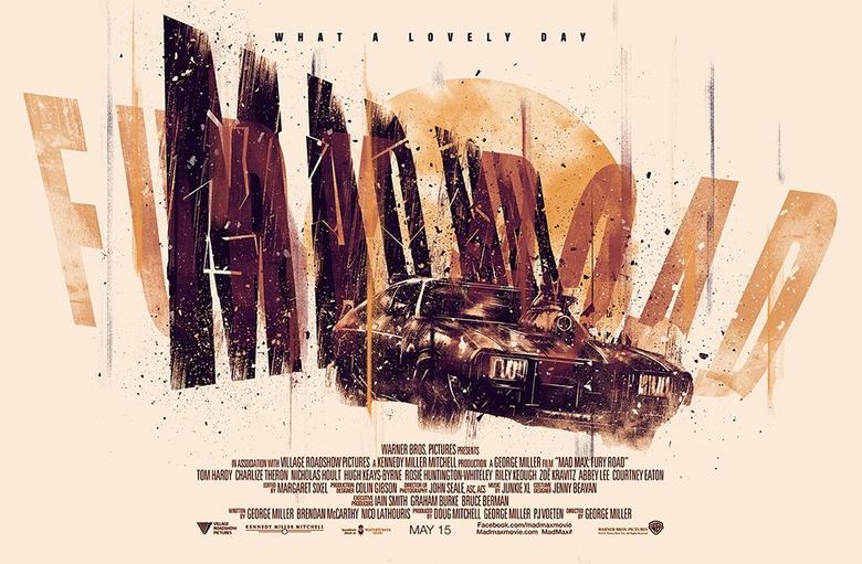 Mad Max Fury Road poster by LUKE BUTLAND