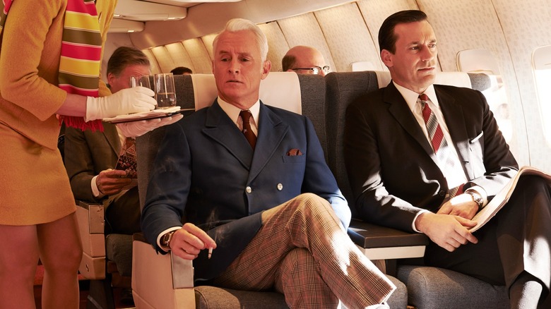 Sterling and Draper on plane