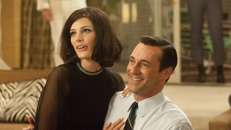 Jon Hamm and Jessica Pare in mad Men