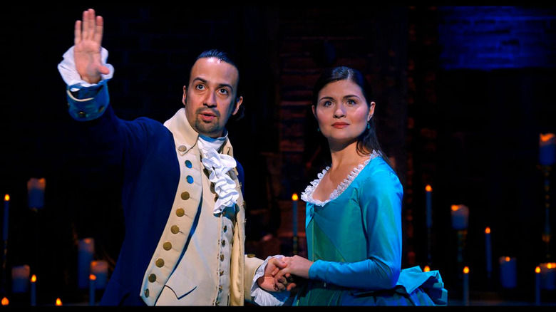 Lin Manuel Miranda and Philippa Soo