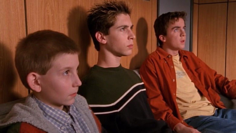 Dewey, Reese, and Malcolm in trouble on Malcolm in the Middle