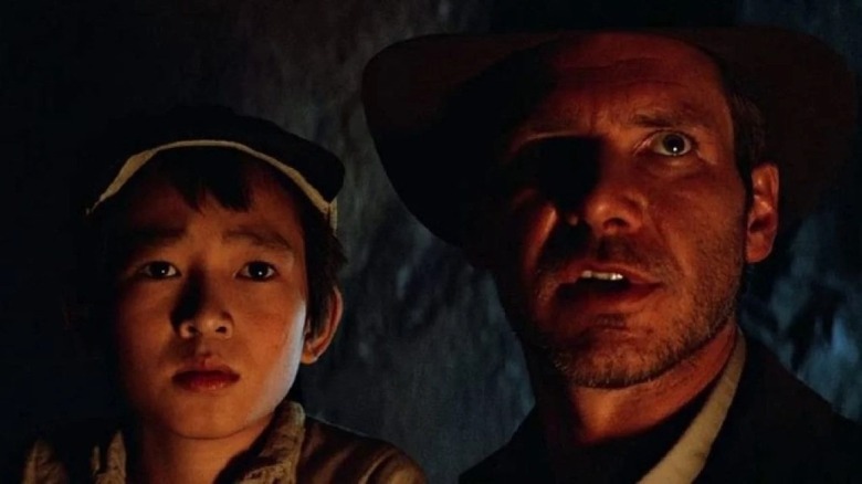 Ke Huy Quan and Harrison Ford in Indiana Jones and the Temple of Doom