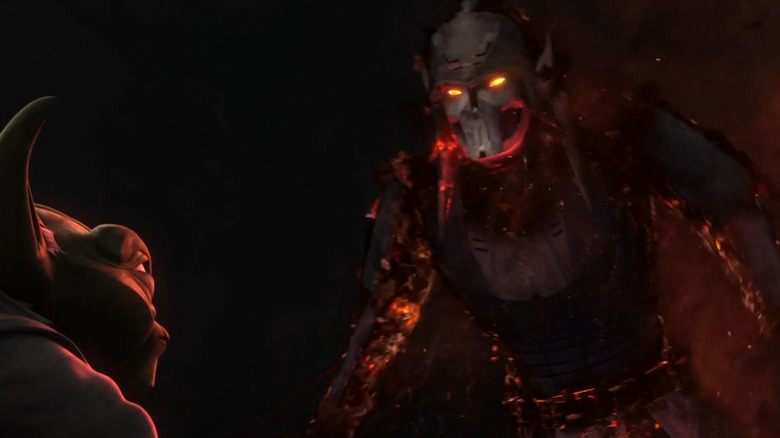 Yoda and Darth Bane in Star Wars: The Clone Wars