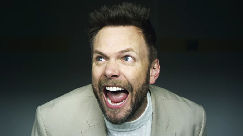 Joel McHale's Dr. Matthew Maker screams in closeup in Dimension 404