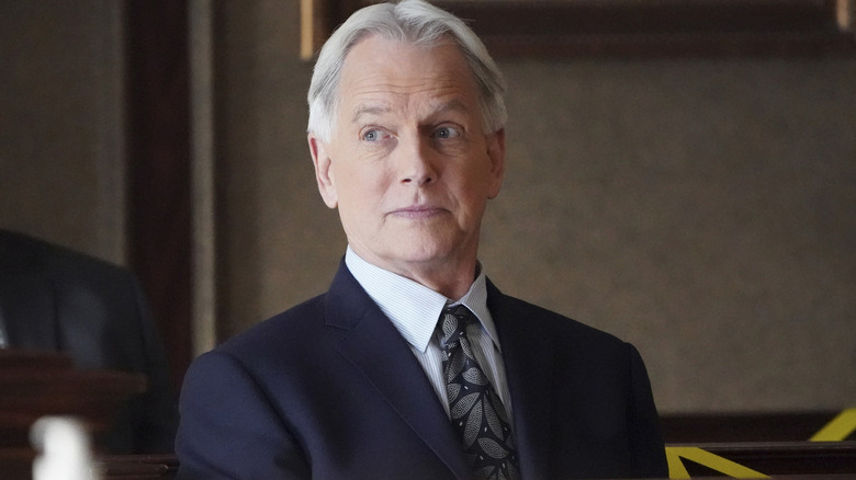 Leroy Jethro Gibbs smiling on NCIS