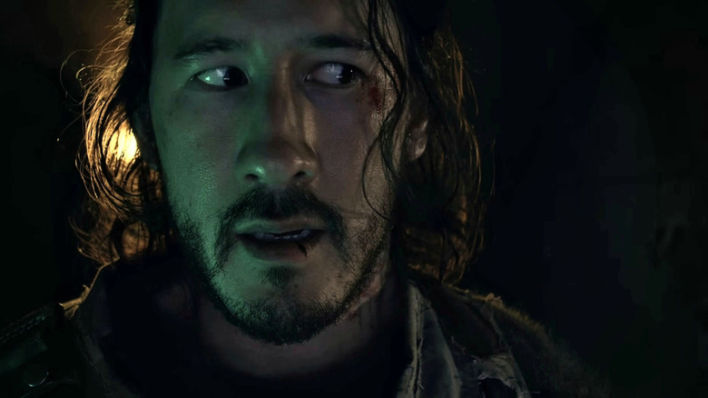 Simon looking scared in Iron Lung