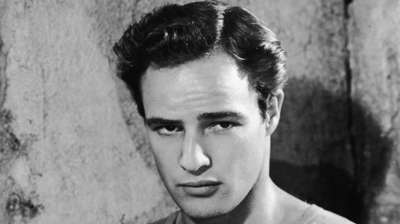 Marlon Brando posing for a promotional picture in 1951