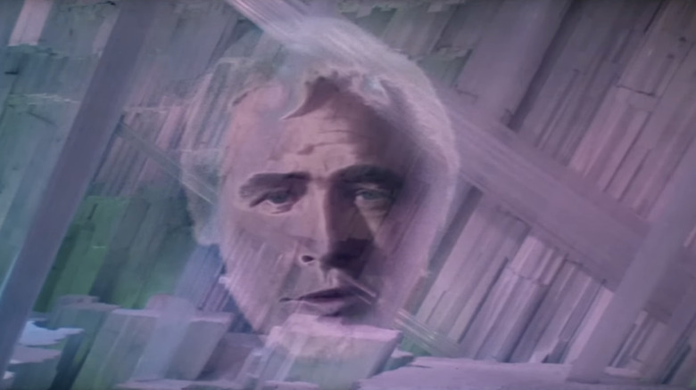 Marlon Brando's Jor-El appears as a hologram in the Fortess of Solitude in Superman