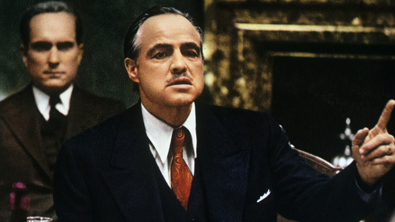 Marlon Brando and Robert Duvall in The Godfather