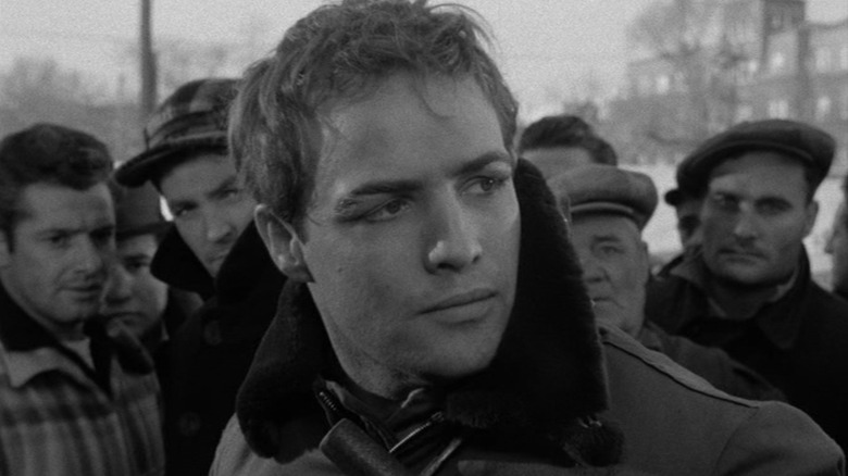 Marlon Brando in On the Waterfront on the dock