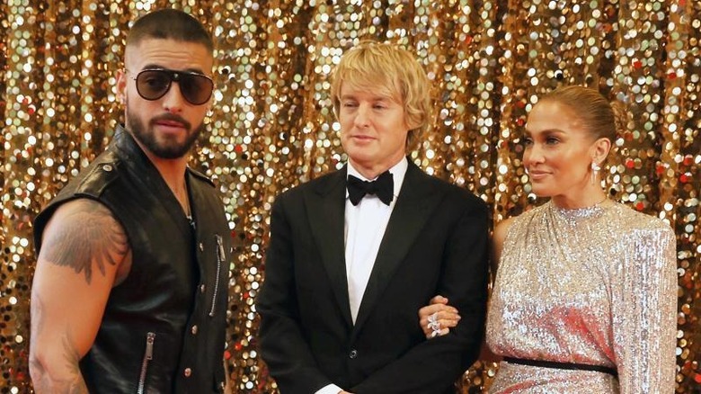 Jennifer Lopez, Owen Wilson and Maluma
