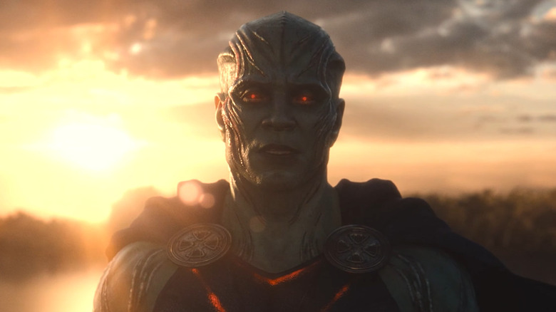 Harry Lennix as Martian Manhunter talking to Bruce Wayne at the end of Zack Snyder's Justice League