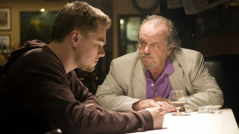 Leonardo DiCaprio and Jack Nicholson in The Departed