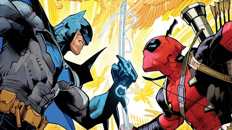 Batman/Deadpool #1 cover showing Batman and Deadpool facing off
