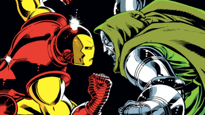 Doomquest cover Iron Man vs Doctor Doom