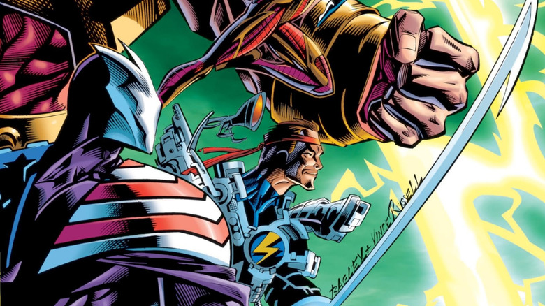 Citizen V with his Thunderbolts team