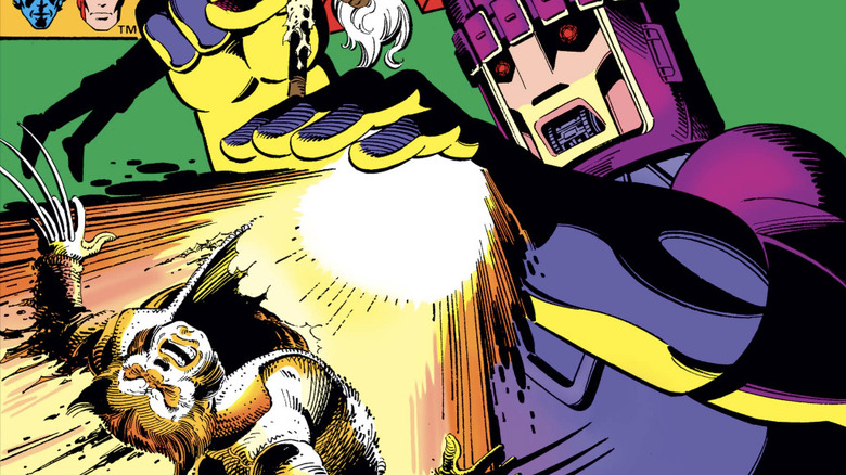 X-Men Days of Future Past 142 cover Sentinel kills Wolverine