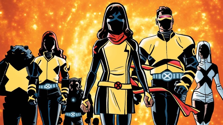 Ms. Marvel The New Mutant variant cover #1 X-Men Beast Jean Grey Cyclops Wolverine Kamala Khan Emma Frost