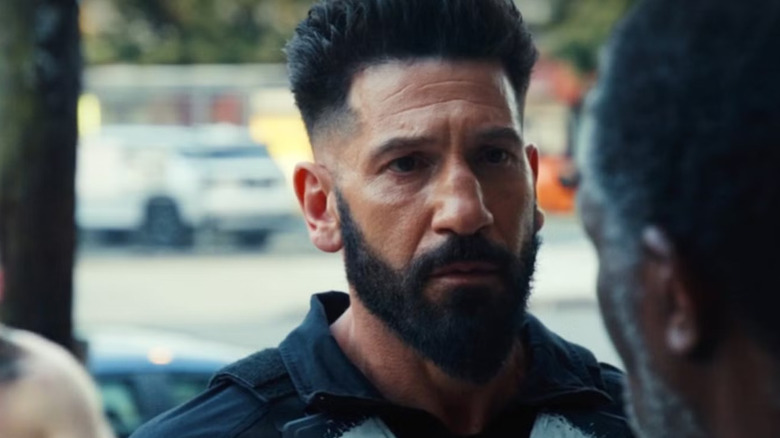 Jon Bernthal as Frank Castle looking serious in The Punisher: One Last Kill
