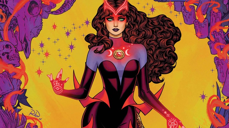 Sorcerer Supreme #1 cover by Russell Dauterman showing Wanda Maximoff/Scarlet Witch