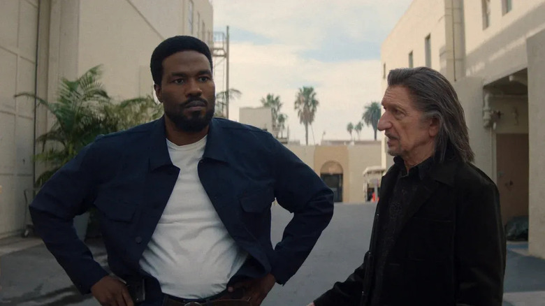 Simon Williams and Trevor Slattery on a Hollywood lot in Wonder Man
