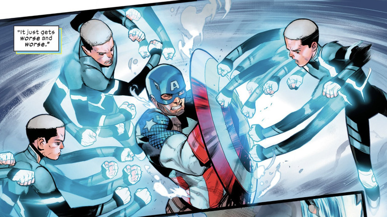 Ultimates #14 - Captain America vs Quicksilver