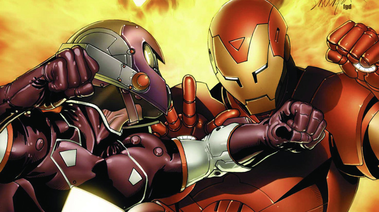 Marvel Comics Iron Man vs Ezekiel Stane Salvador Larroca