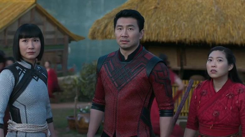 Shang-Chi Simu Liu and Awkwafina 