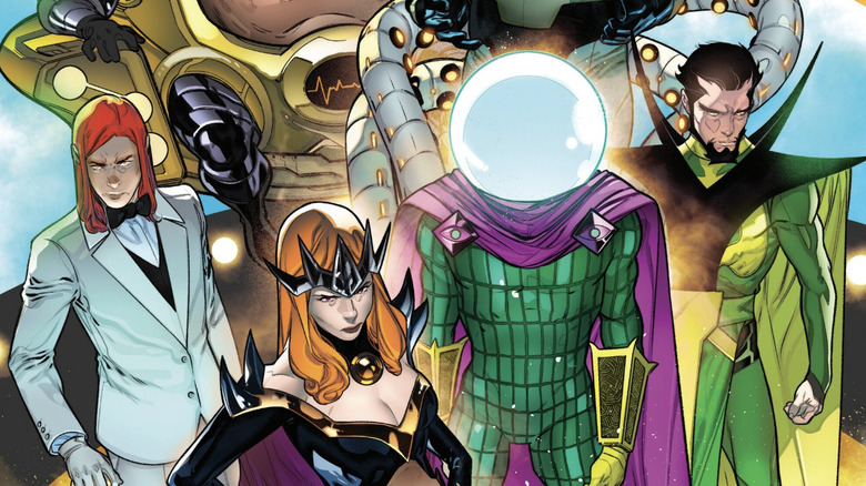 Arcade, Goblin Queen, Mysterio, and Baron Mordo in One World Under Doom #2